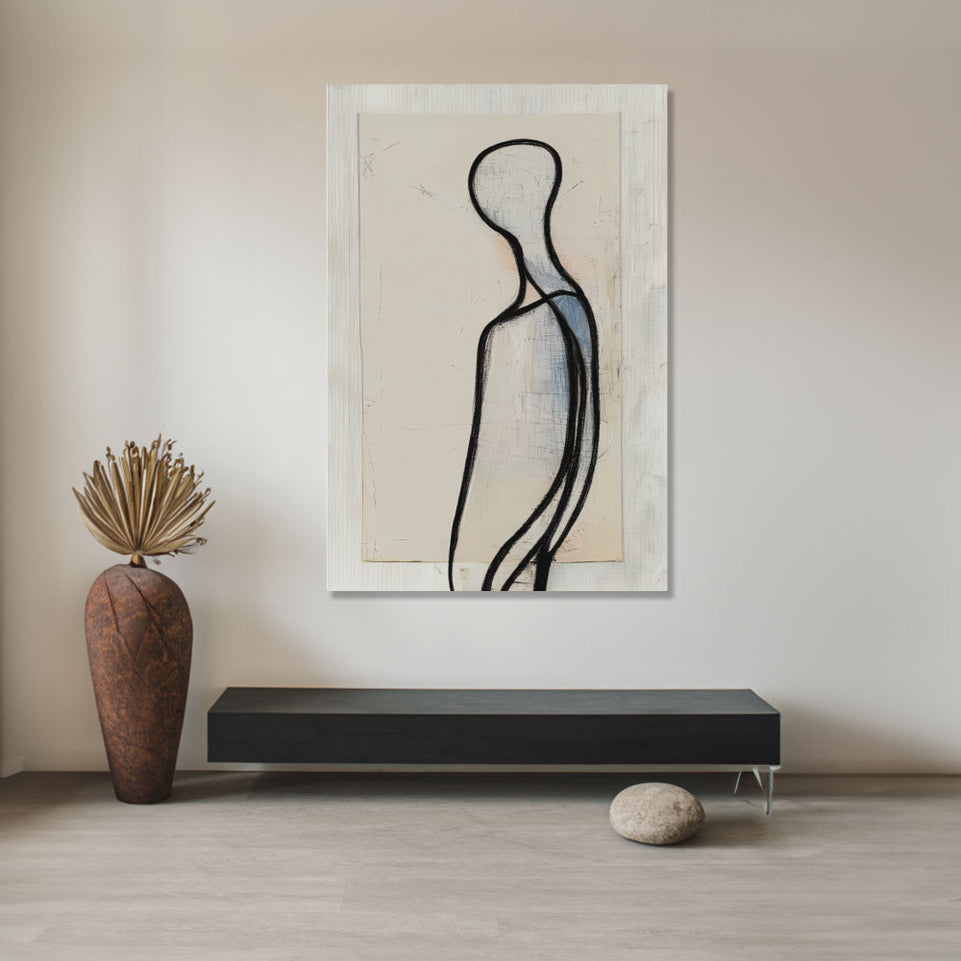 Silhouette of Solitude I  Canvas Art for Home Decor June Wall Art