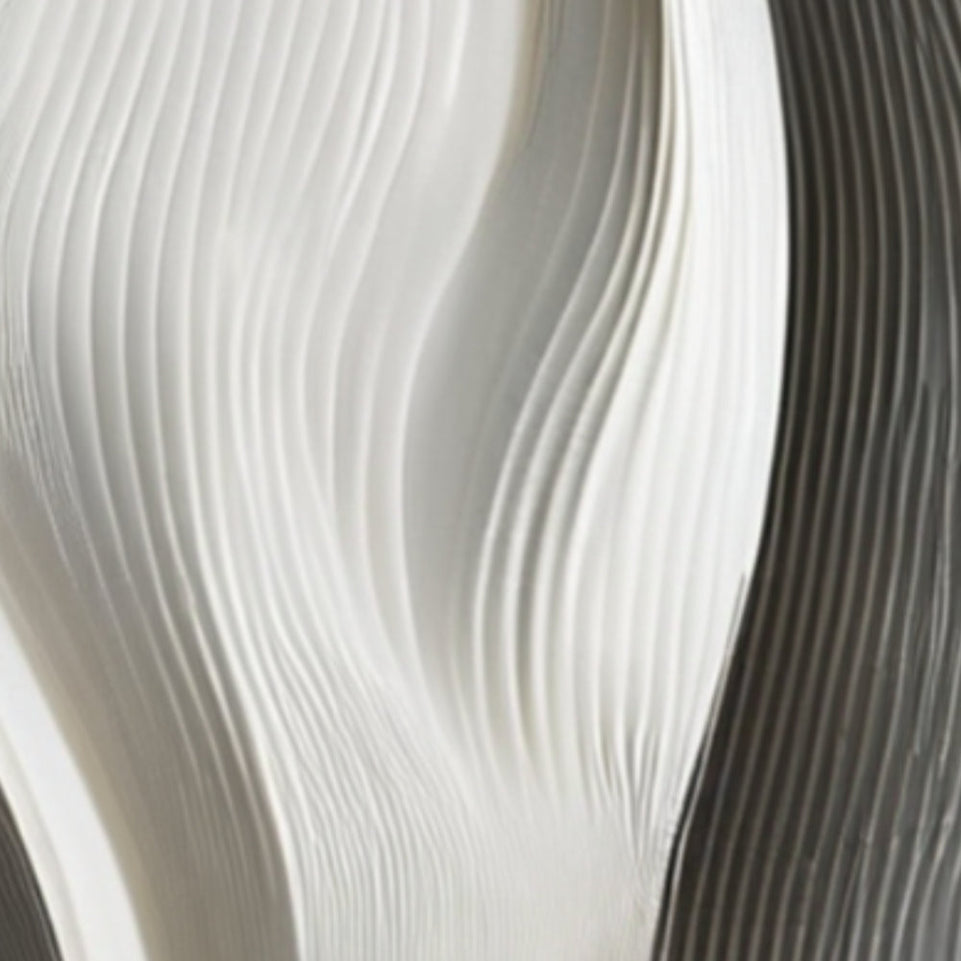 Silver Waves Abstract Wall Art Decor June Wall Art