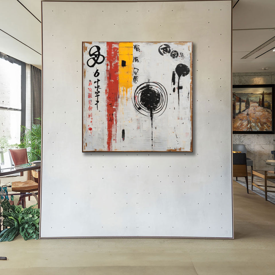 Oriental Harmony I - Abstract Art for Home Decor June Wall Art