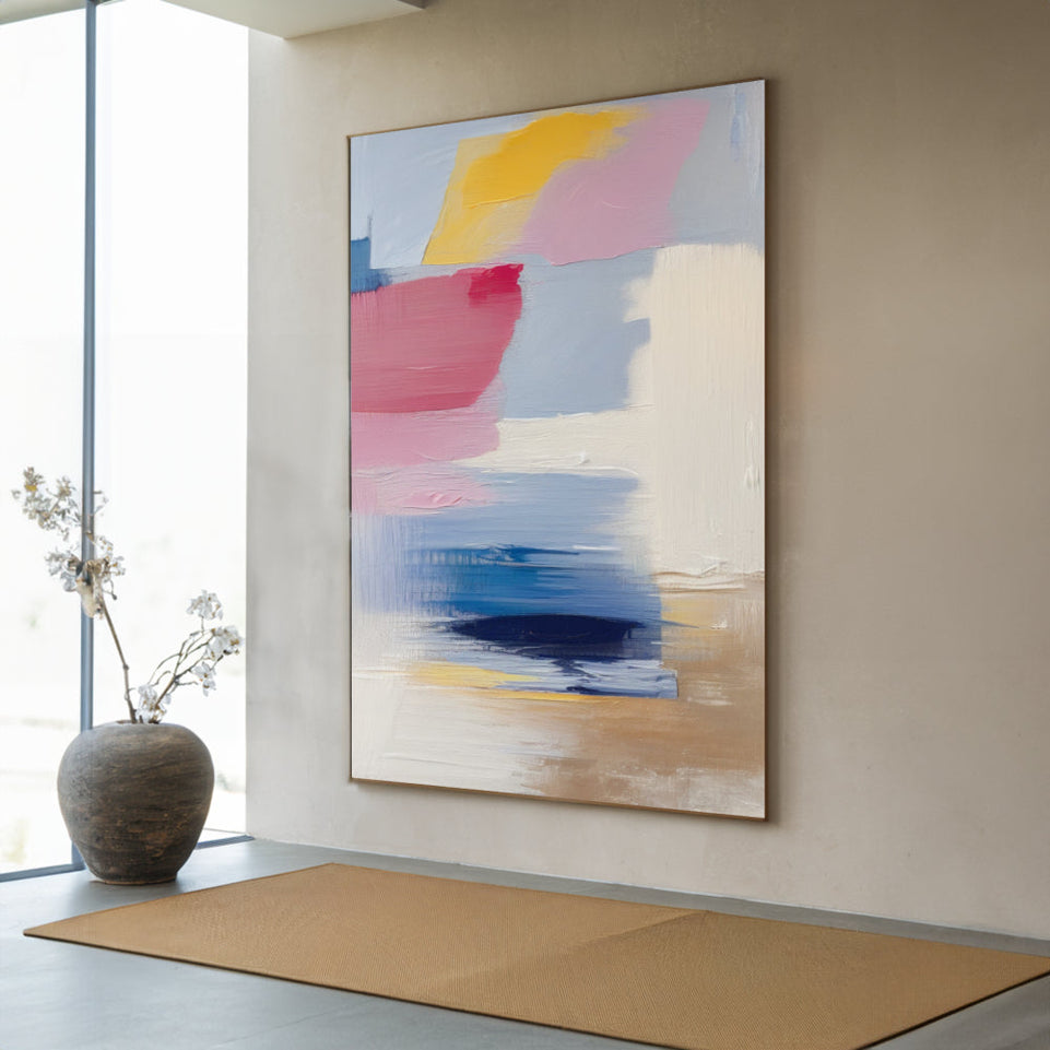 Serenity by the Sea  Abstract Art for Home Decor June Wall Art