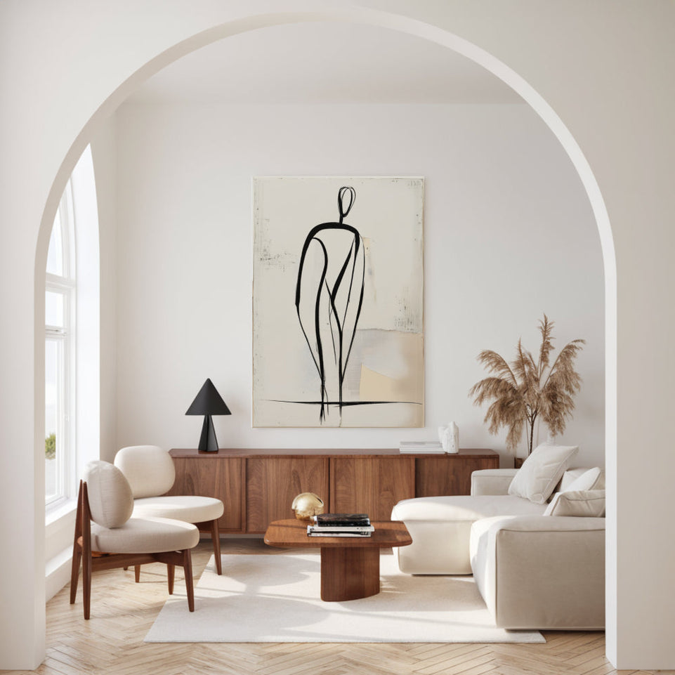 Elegant Figure I Abstract Minimalist Art June Wall Art