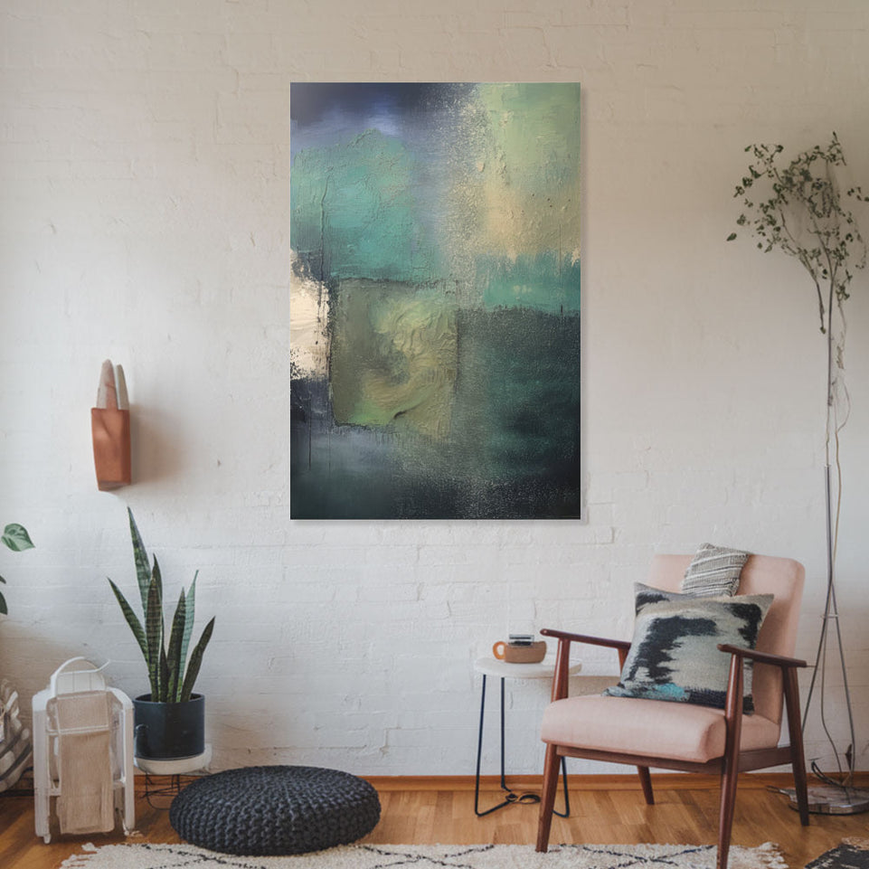 Abstract Serenity I Vibrant Modern Art June Wall Art