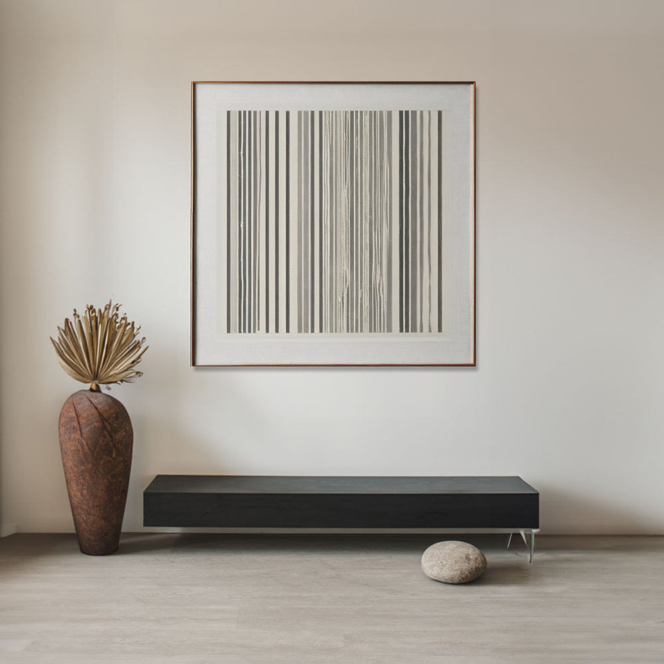 Abstract Lines I Framed Canvas Art for Living Room Decor June Wall Art