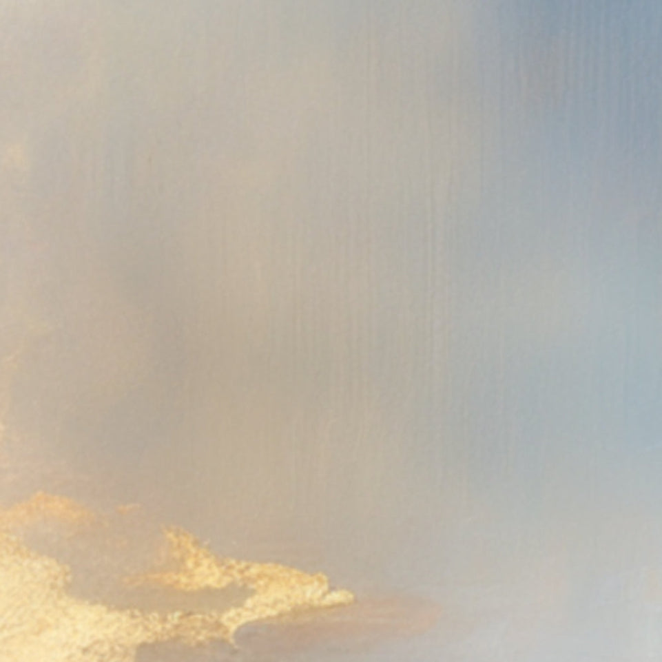 Golden Sunset Reflection Abstract Canvas Art June Wall Art
