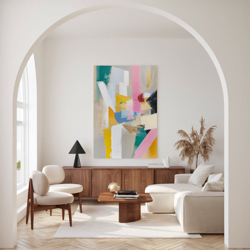 Abstract Symphony I Vibrant Abstract Art for Home Decor June Wall Art
