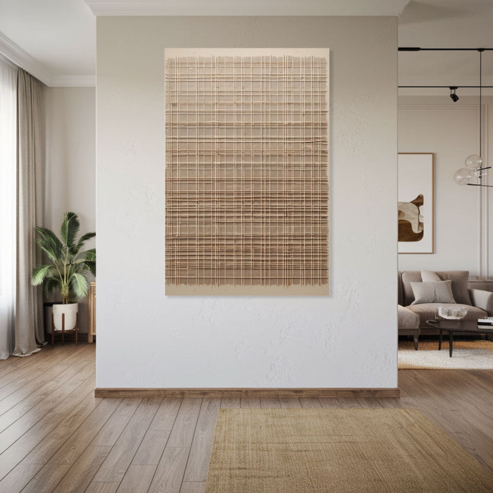Abstract Grid Lines Modern Wall Art Decor June Wall Art