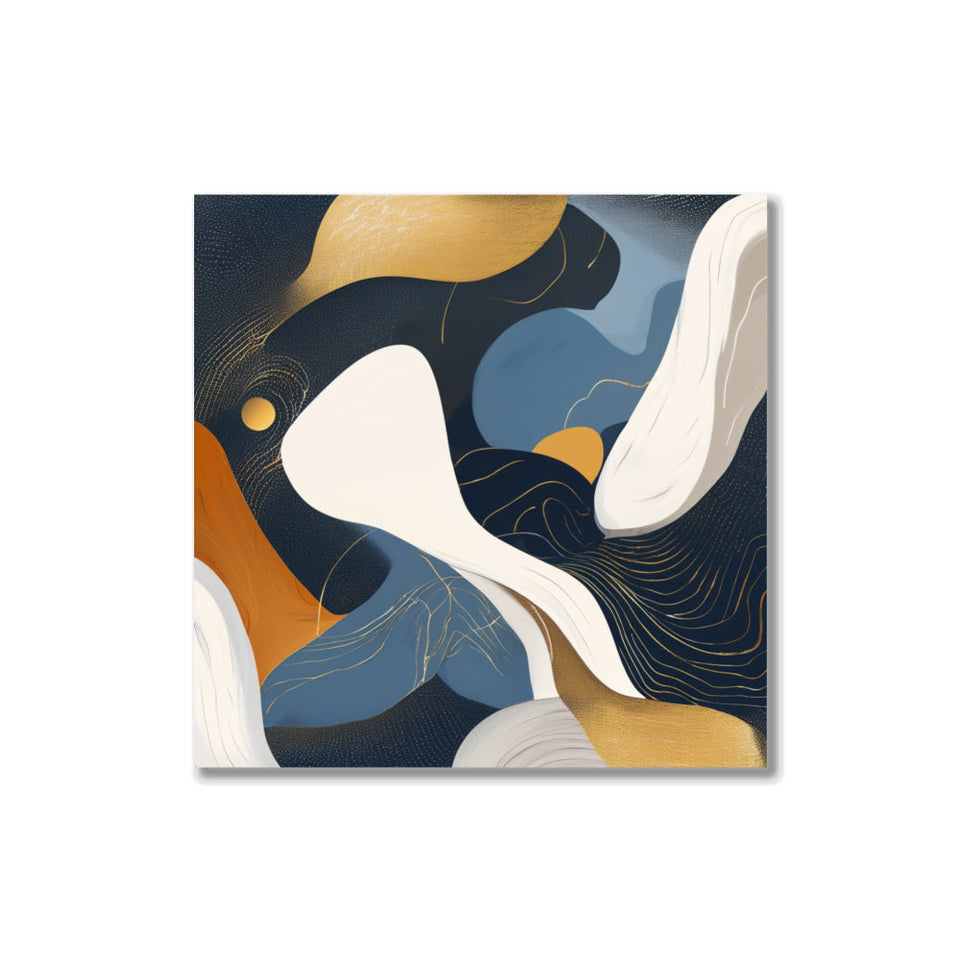 Golden Whispers I Abstract Canvas Art for Home Decor June Wall Art