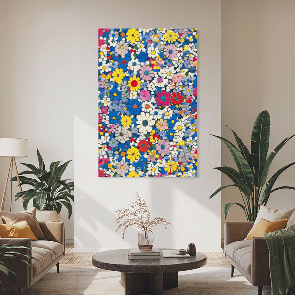 Spring Blossom Garden  Floral Pattern Wall Art June Wall Art