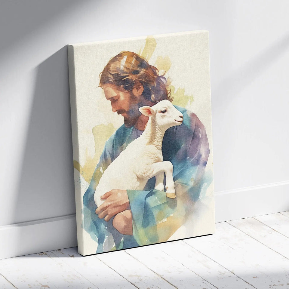 Jesus Walking on Sea Canvas Print - Inspirational Christian Wall Art for Faith-Based Home Decoration June Wall Art