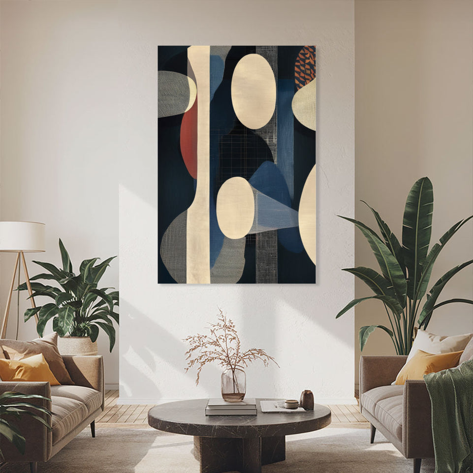 Midnight Melody I Abstract Canvas Art June Wall Art