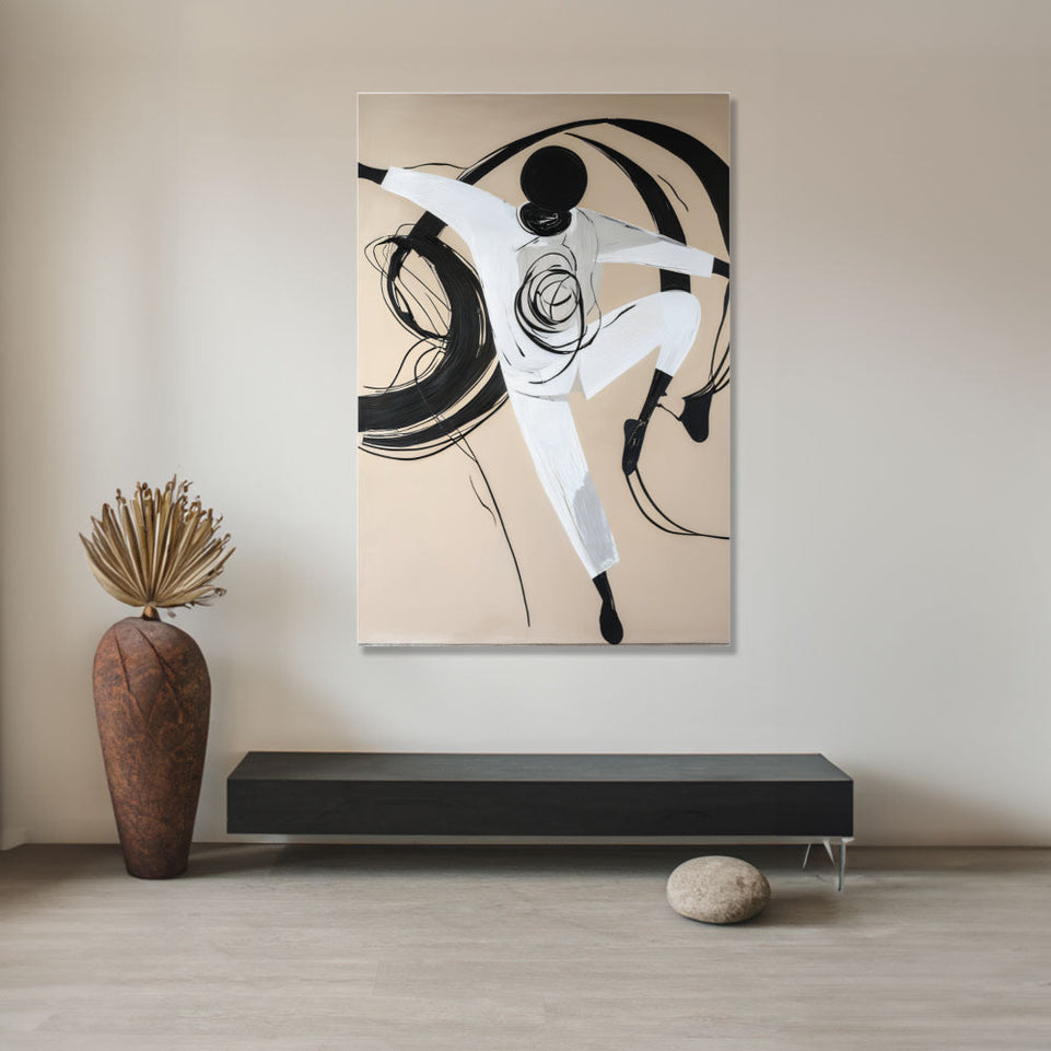 Ethereal Dancer in Motion  Canvas Art June Wall Art