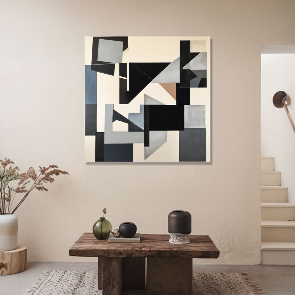 Abstract Geometric Dreamscape I High-Quality Canvas Art for Home Decor June Wall Art