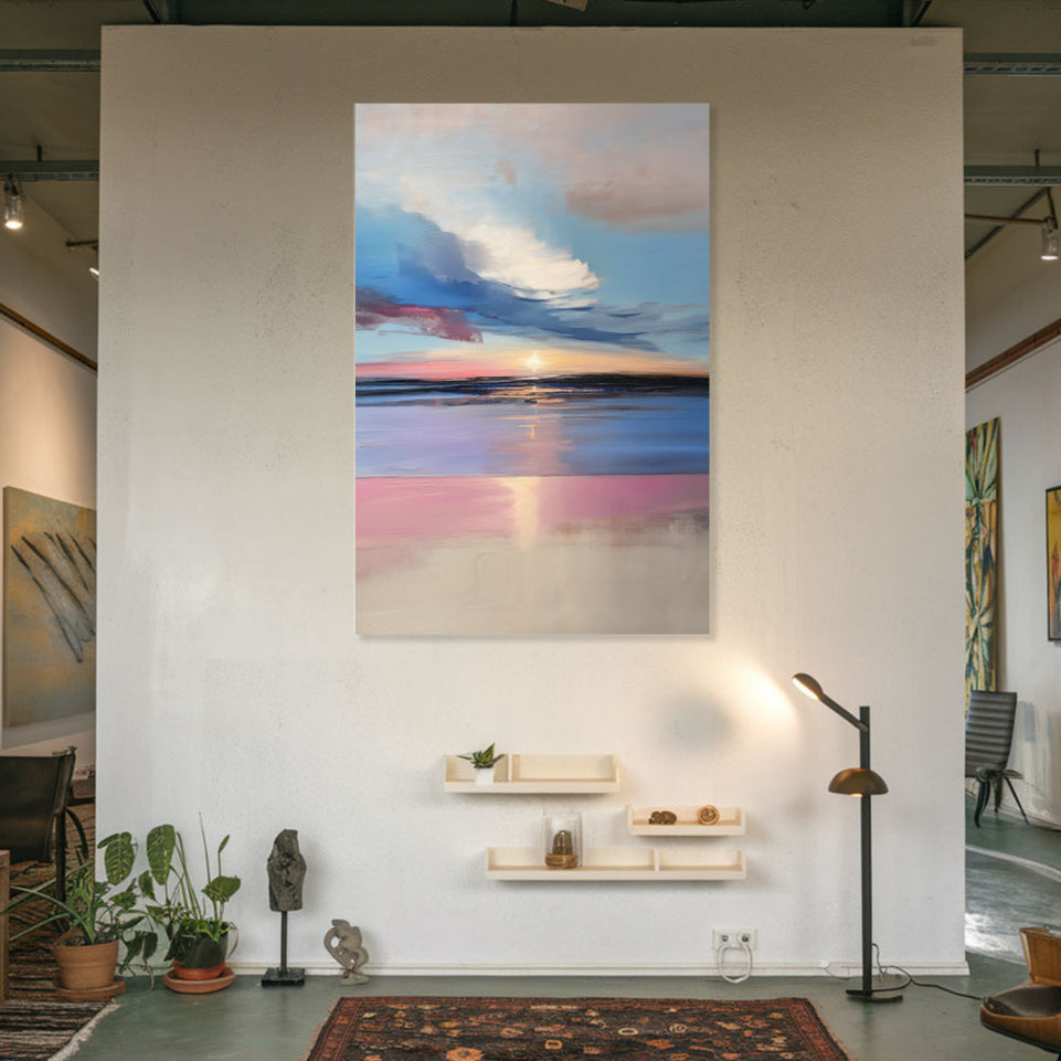 Serenity at Dusk  Landscape Art for Home Decor June Wall Art