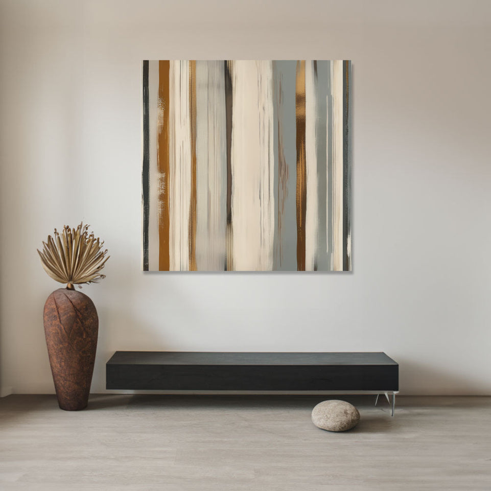 Golden Whisper I Abstract Canvas Art June Wall Art