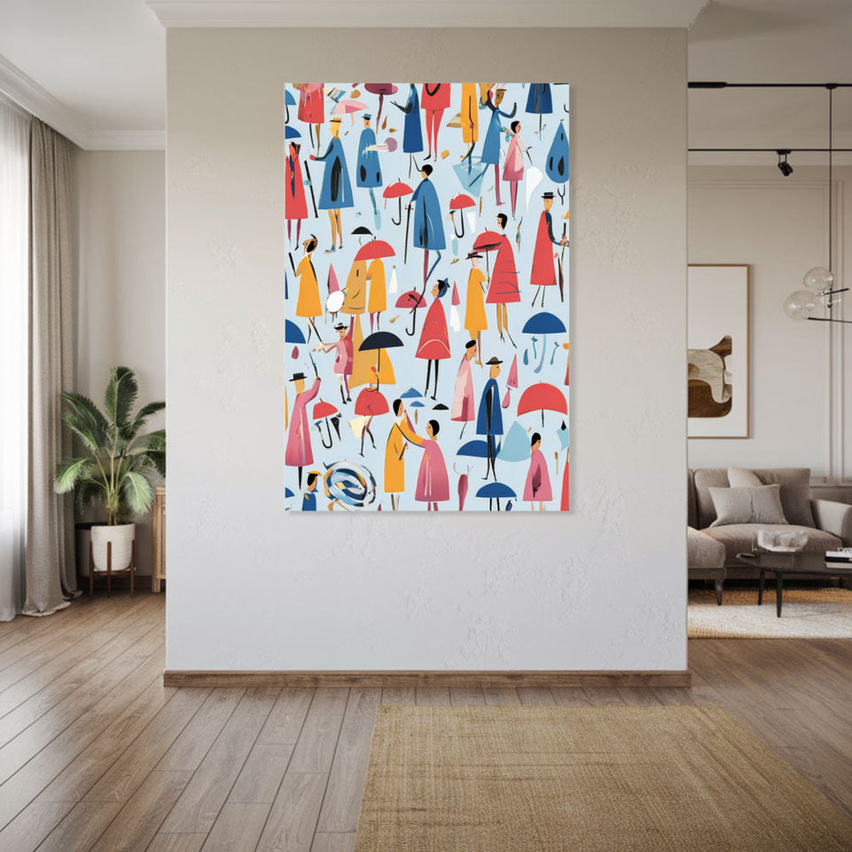 Rainy Day Melody  Modern Art Wall Decor for Home and Office June Wall Art