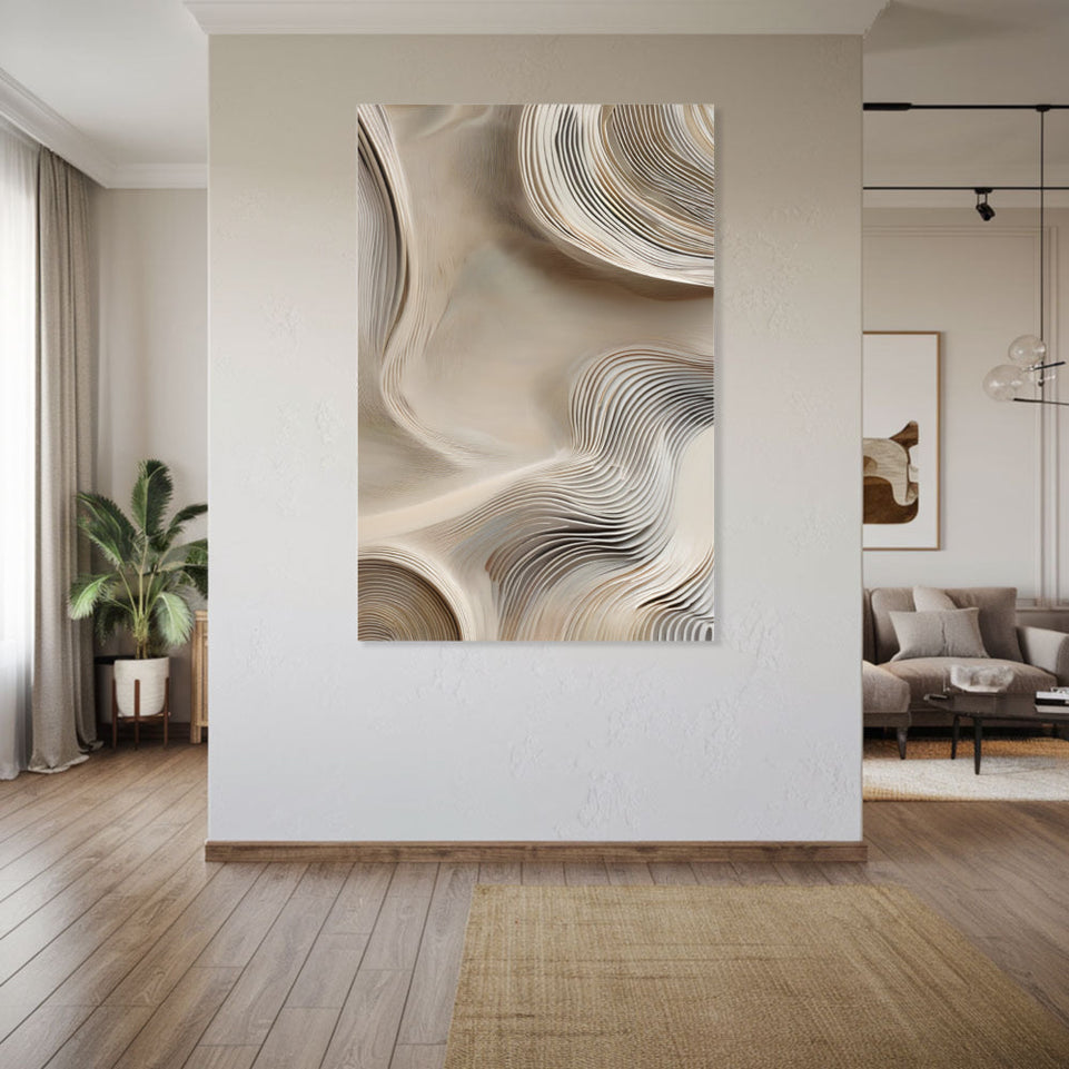 Abstract Flowing Sands Modern Wall Art June Wall Art