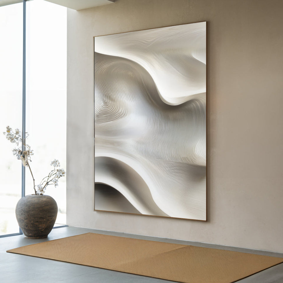 Surreal Waves Abstract Canvas Art June Wall Art