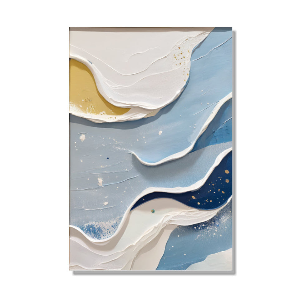 Serenity by the Sea  Abstract Coastal Landscape Art June Wall Art