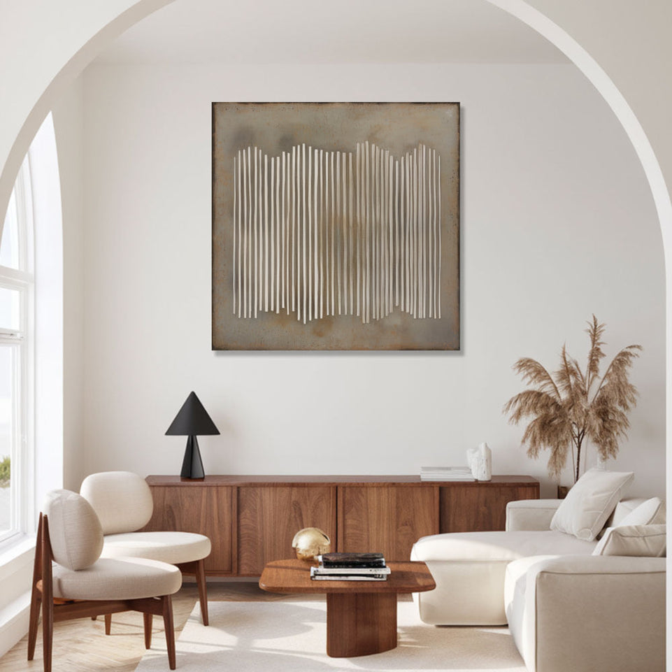 Abstract Cityscape I Large Canvas Art for Living Room Decor June Wall Art