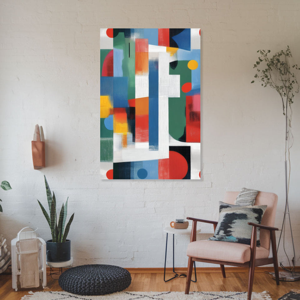 Colorful Abstract Symphony in Harmony June Wall Art