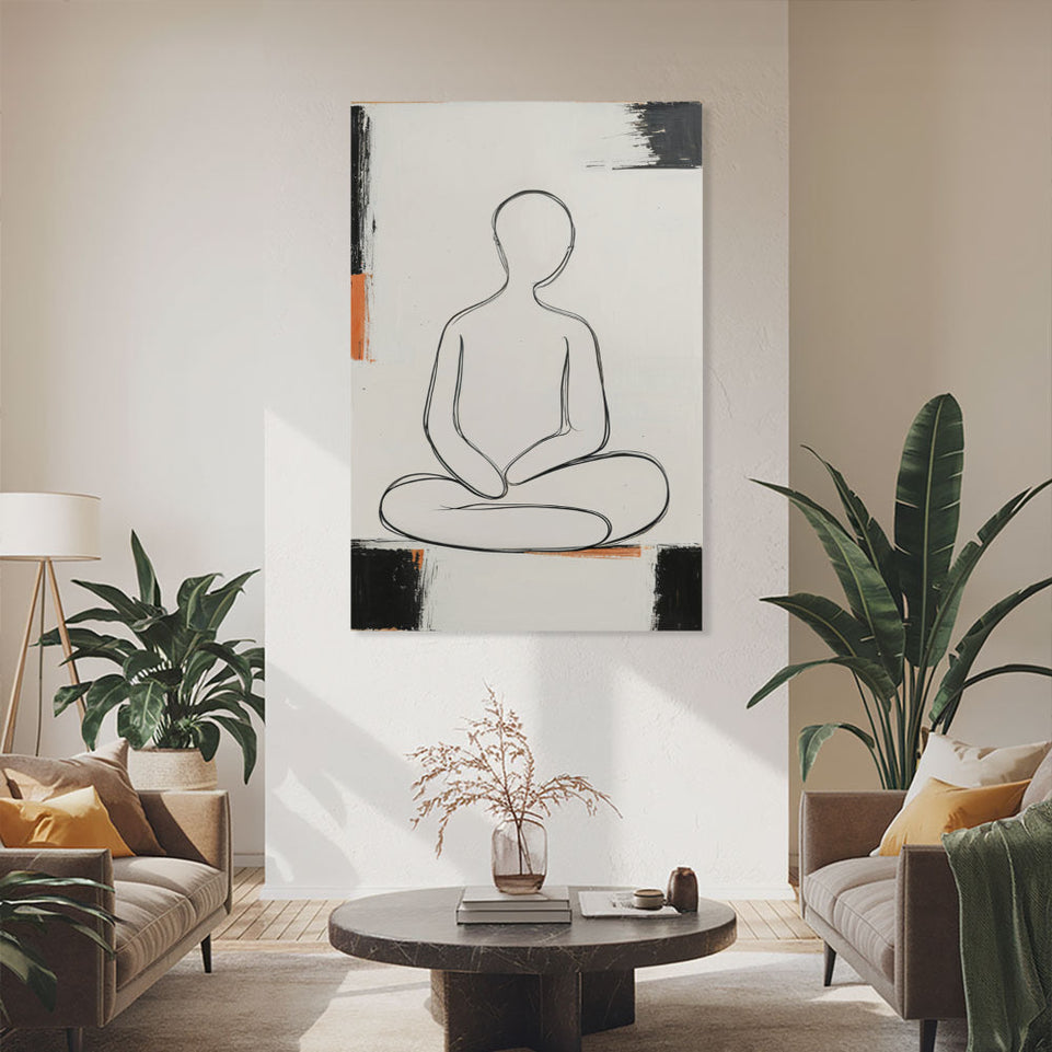 Serene Meditation I Modern Abstract Art June Wall Art