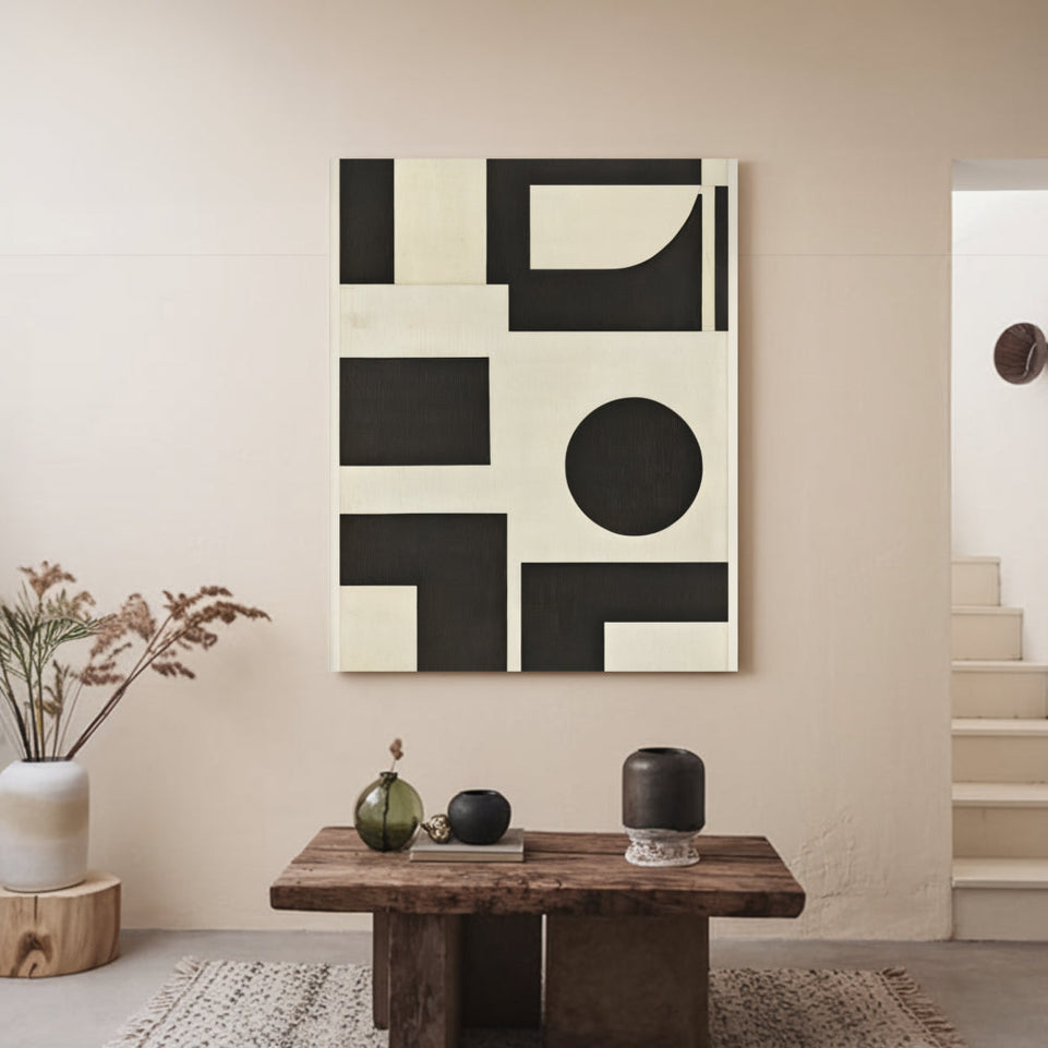 Abstract Geometry I Minimalist Decor June Wall Art