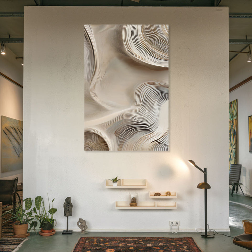Abstract Flowing Sands Modern Wall Art June Wall Art