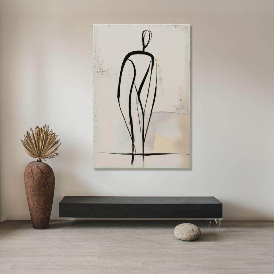Elegant Figure I Abstract Minimalist Art June Wall Art