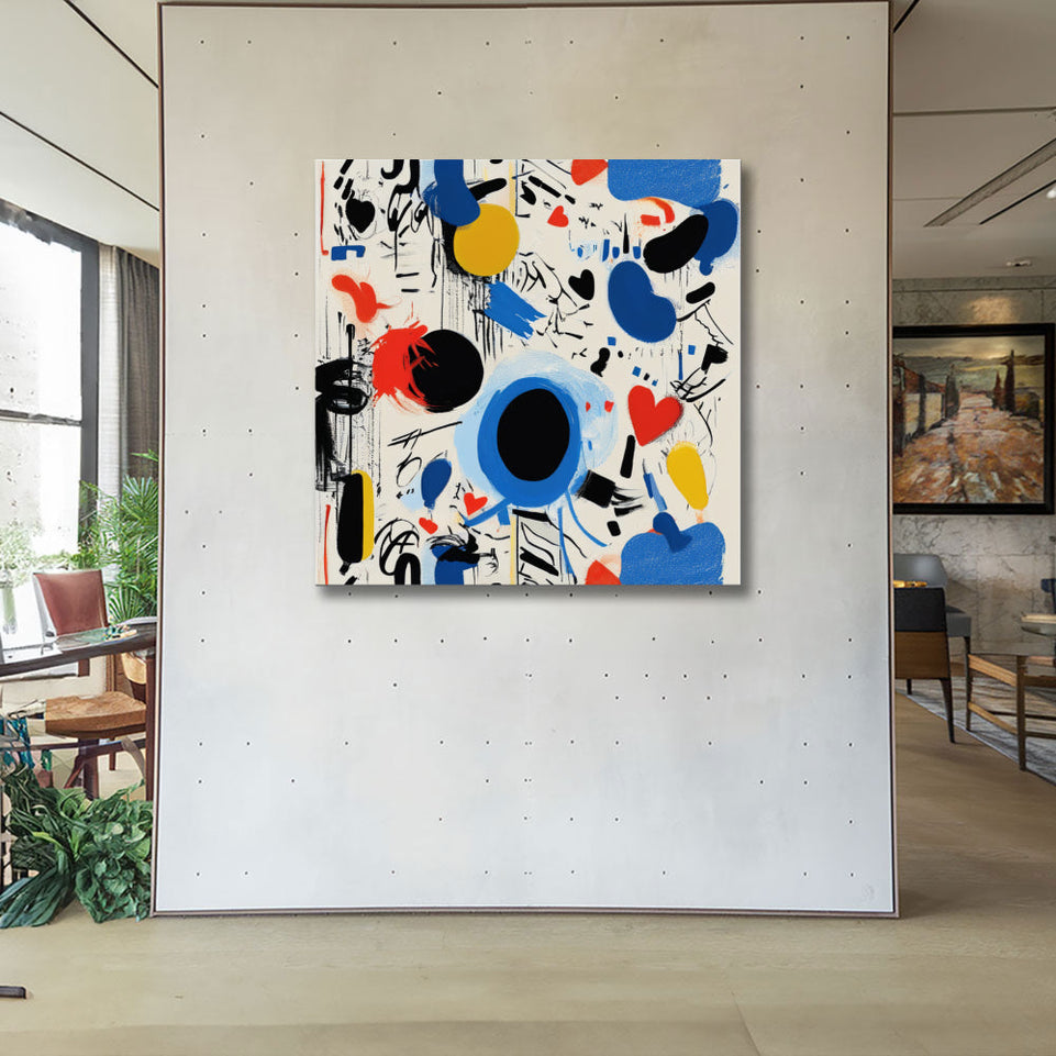 Abstract Dreamscape I Vibrant Colors and Shapes June Wall Art