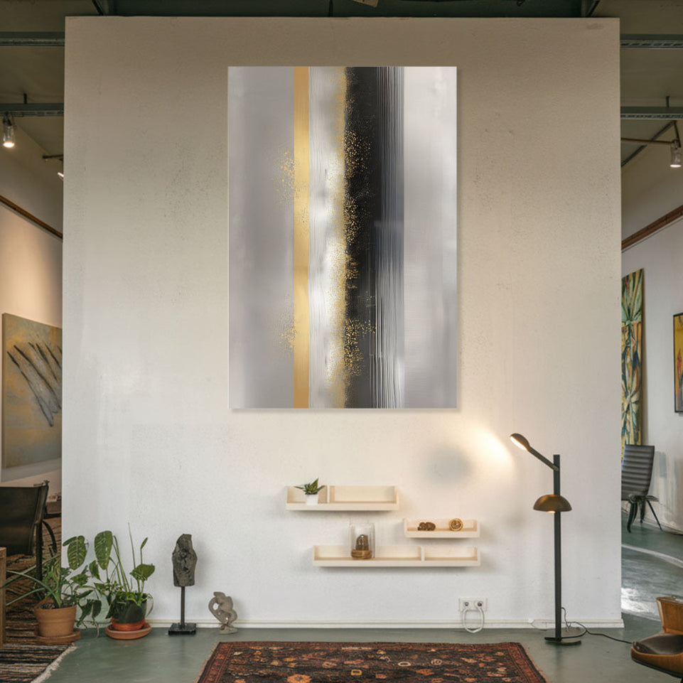 Golden Horizon Abstract Wall Art June Wall Art