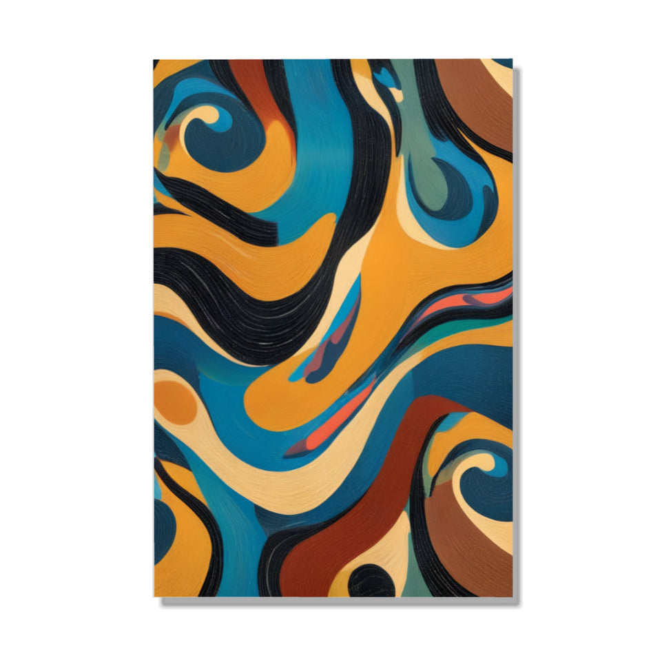 Swirling Depths Abstract Canvas Art Home Decor Wall Art June Wall Art