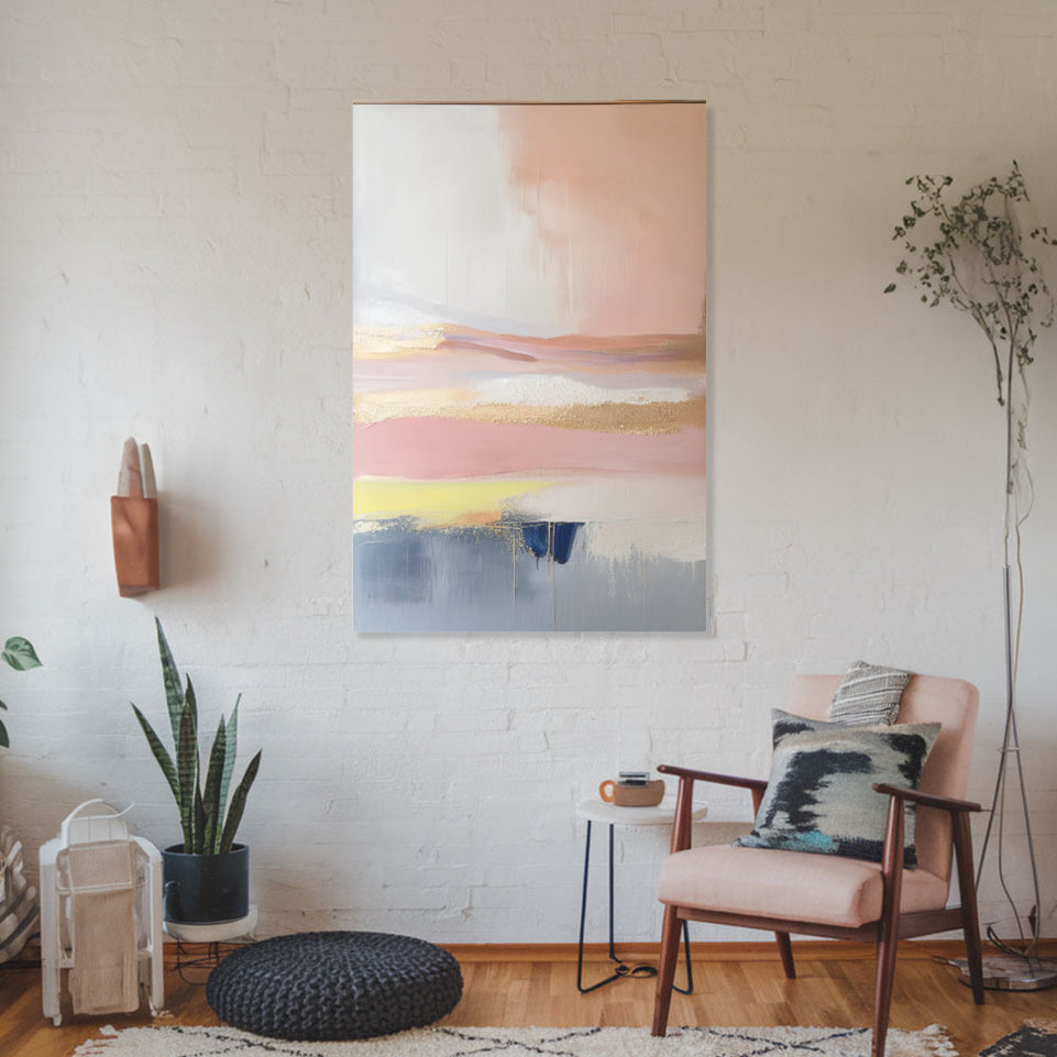 Abstract Sunset Glow I Canvas Art June Wall Art