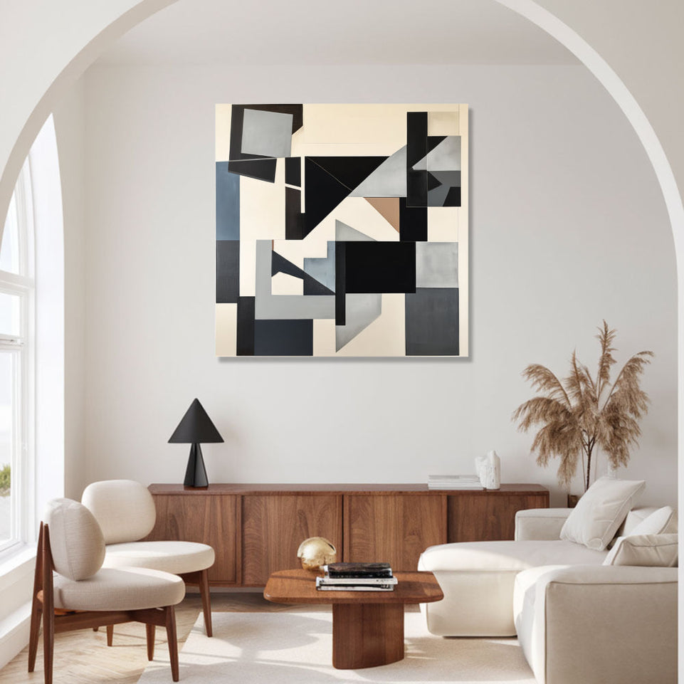 Abstract Geometric Dreamscape I High-Quality Canvas Art for Home Decor June Wall Art