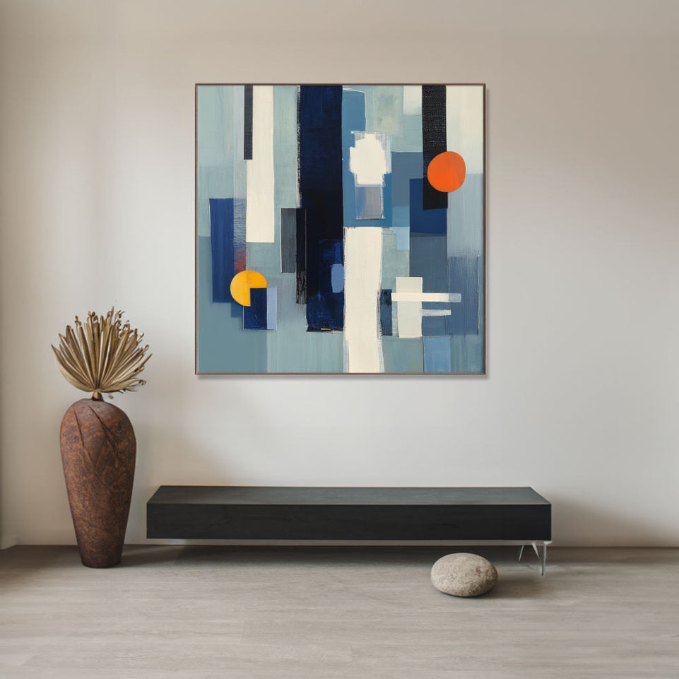 Blue Serenity I Abstract Canvas Art June Wall Art