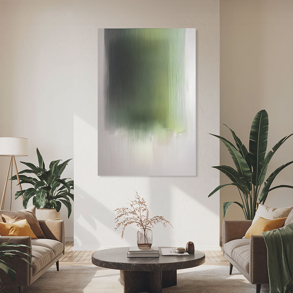 Green Abstract Serenity I Canvas Art June Wall Art