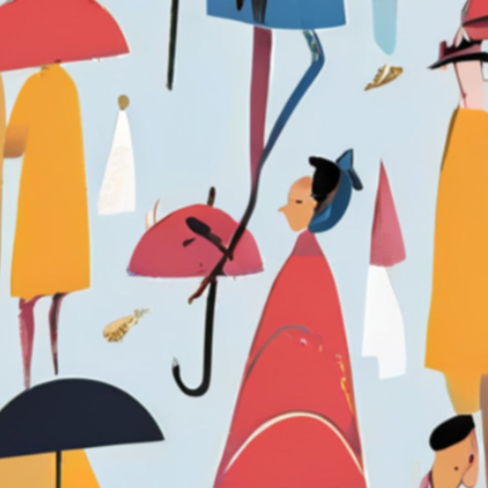 Rainy Day Melody  Modern Art Wall Decor for Home and Office June Wall Art