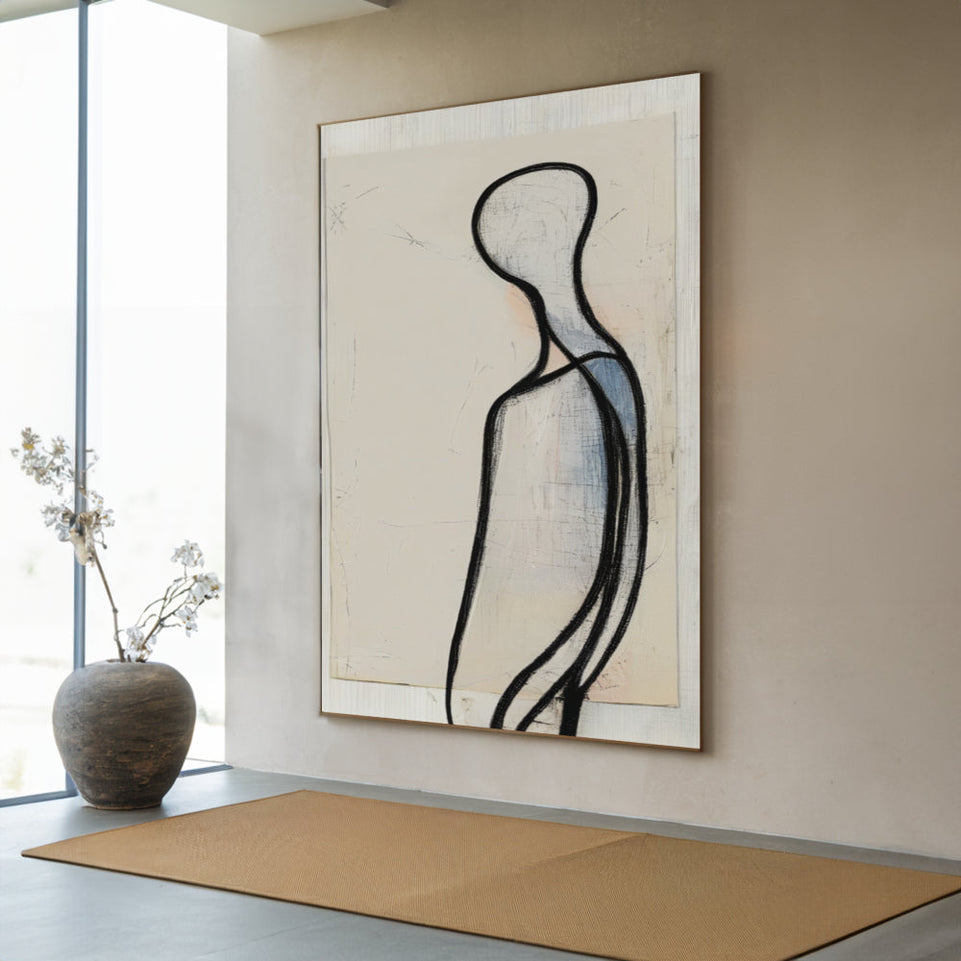 Silhouette of Solitude I  Canvas Art for Home Decor June Wall Art