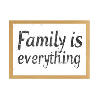 Family Is Everything Light Up Painting – Rustic Framed Wall Art for Home Decor June Wall Art