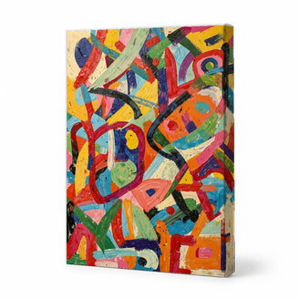 Colorful Abstract Expression Canvas Art Print Art Wall Art Wooden Frame for Living Room Bedroom Decor 581223 Modern Abstract Home Decor Framed Canvas Painting Ready to Hang Artwork Living Room Bedroom Office Wall Decor Premium Poster Print for Home