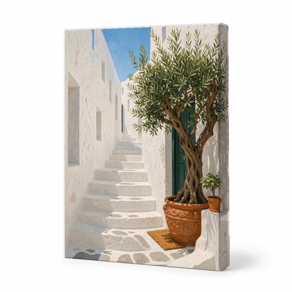 Charming Olive Tree Canvas Art Print Art Wall Art Wooden Frame for Home Decor, Living Room, Office, Modern Abstract Design, Beautiful Nature Artwork Framed Canvas Painting for Cheerful Ambiance Modern Abstract Home Decor Ready to Hang Artwork