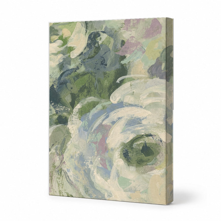 Abstract Floral Canvas Art Print Art Wall Art Wooden Frame for Living Room, Bedroom, and Office Decor with Soft Pastel Colors and Flowing Shapes Modern Abstract Home Decor Framed Canvas Painting Ready to Hang Artwork Living Room Bedroom Office Wall Decor