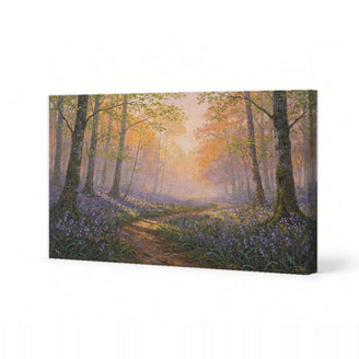 Serene Forest Path Canvas Art Print Art Wall Art Wooden Frame with Vibrant Colors and Tranquil Atmosphere for Living Room Bedroom or Office Décor Modern Abstract Home Decor Framed Canvas Painting Ready to Hang Artwork Living Room Bedroom Office Wall Decor