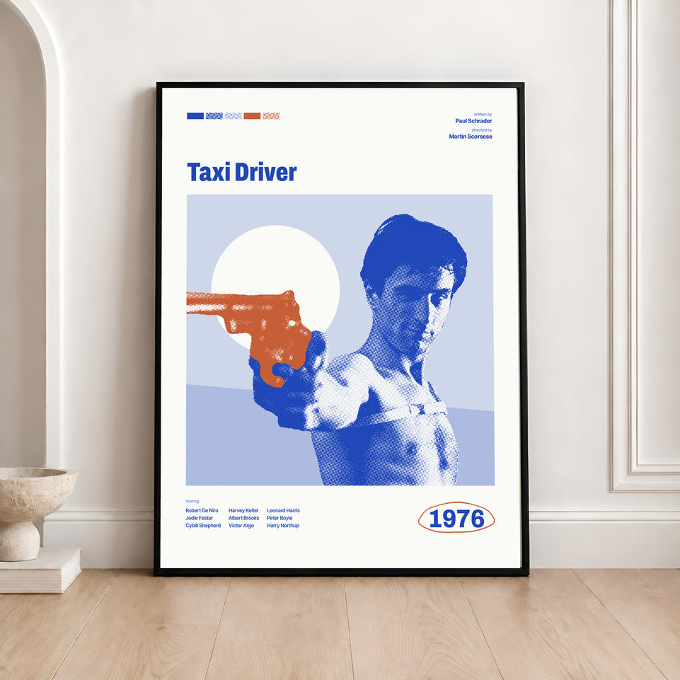 Taxi Driver Movie Poster Canvas Print, Wall Decor for Film Enthusiasts, Iconic 1976 Artwork, Unique Gift for Cinephiles